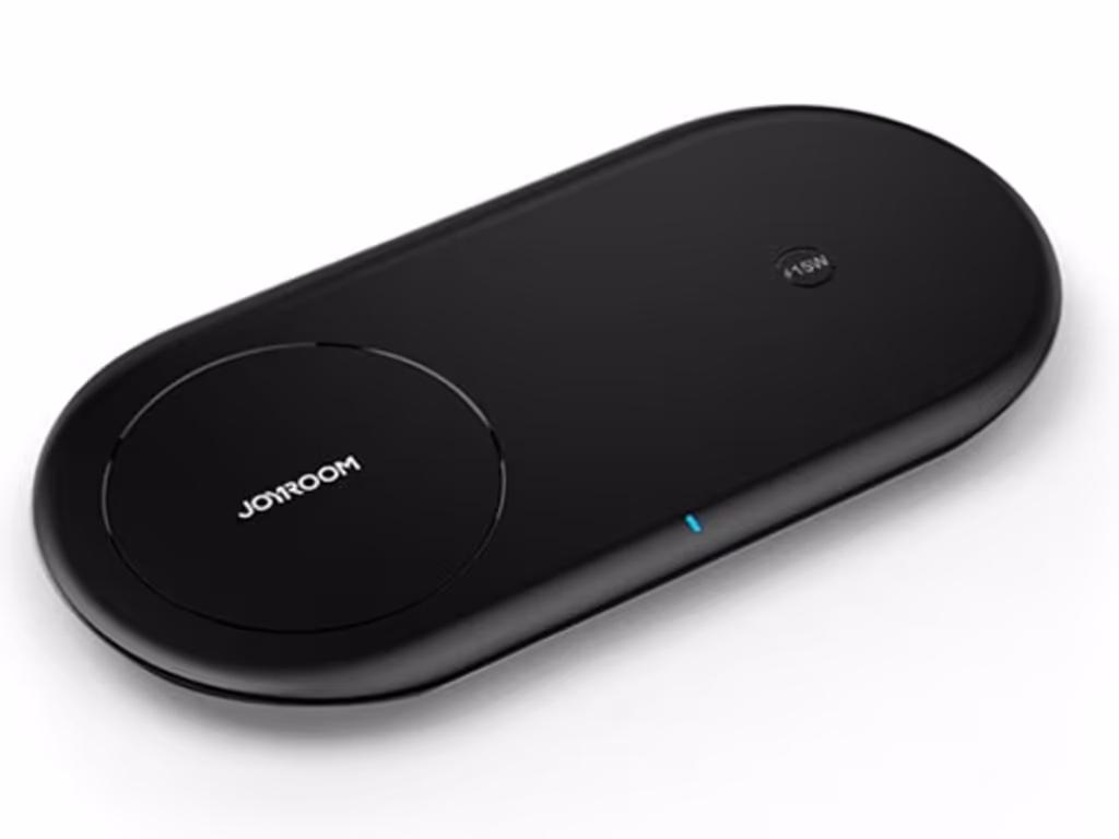 شارژر وایرلس 2 در 1 جویروم Joyroom 2-in-1 15W wireless charger (Qi certification) JR-A26