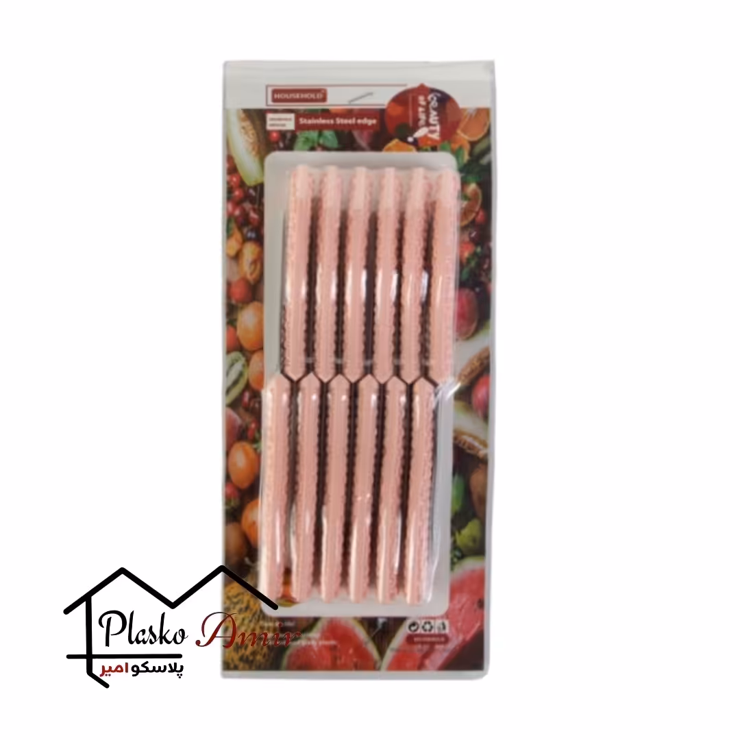 چاقو میوه خوری 12 عددی ابتکار 
