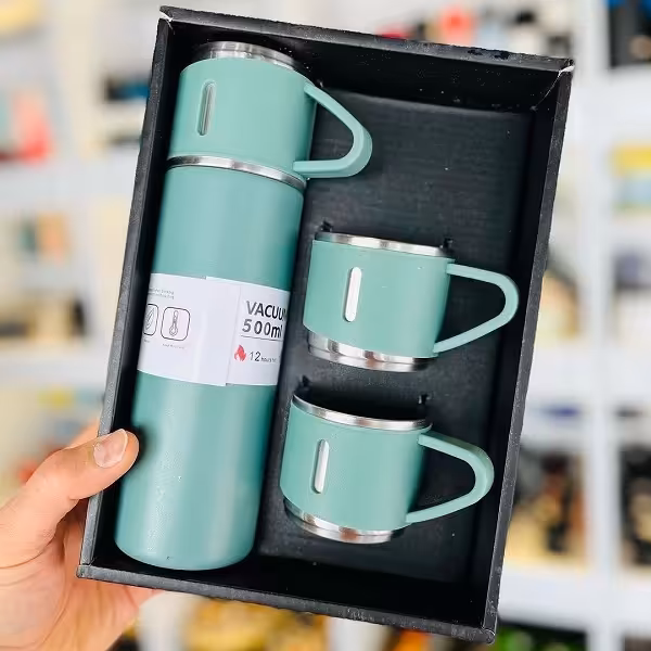 فلاسک و لیوان مدل hot-cold گنجایش 0.5 لیتر بسته 3 عددی