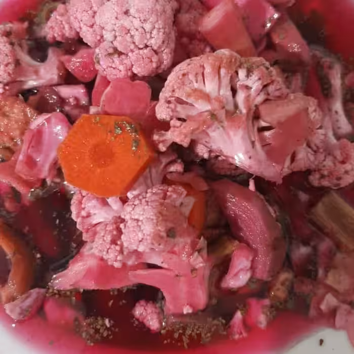 ترشی مخلوط (هفته بیجار)500 گرمی مجلسی محصولات خانگی و درجه یک شیوا