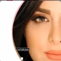 لنز رنگی سالیانه هرا شماره 16 کد NOB290 دور دار و رگه دار شکلاتی