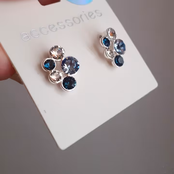 گوشواره سوارسکی گوشواره سواروسکی جنس استیل رنگ ثابت