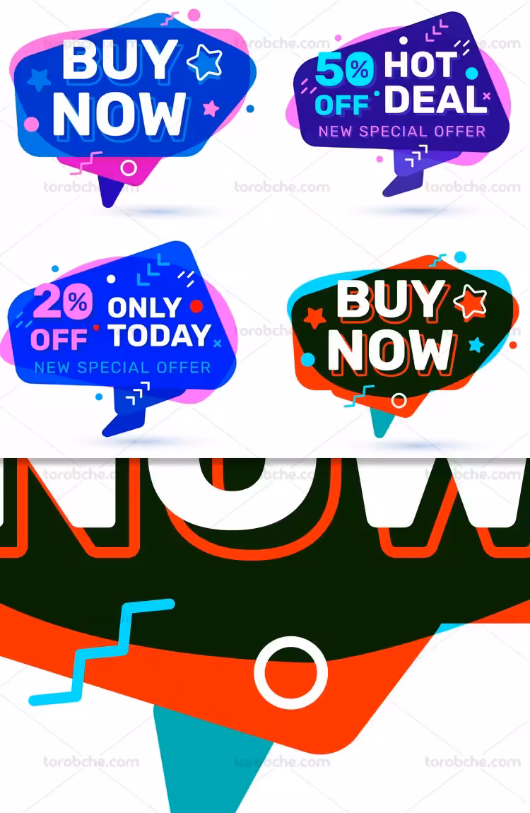 لیبل و برچسب فروش خلاقانه | گرافیک با طعم تربچه