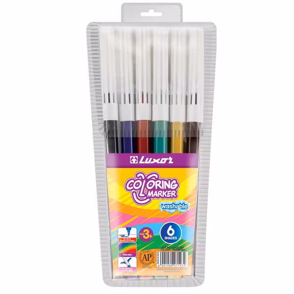 ماژیک 6 رنگ لاکسر مدل 6wt کد 138727