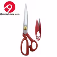 قیچی پین قرمز دسته فلزی سایز 11 قیچی pin قیچی خیاطی.          