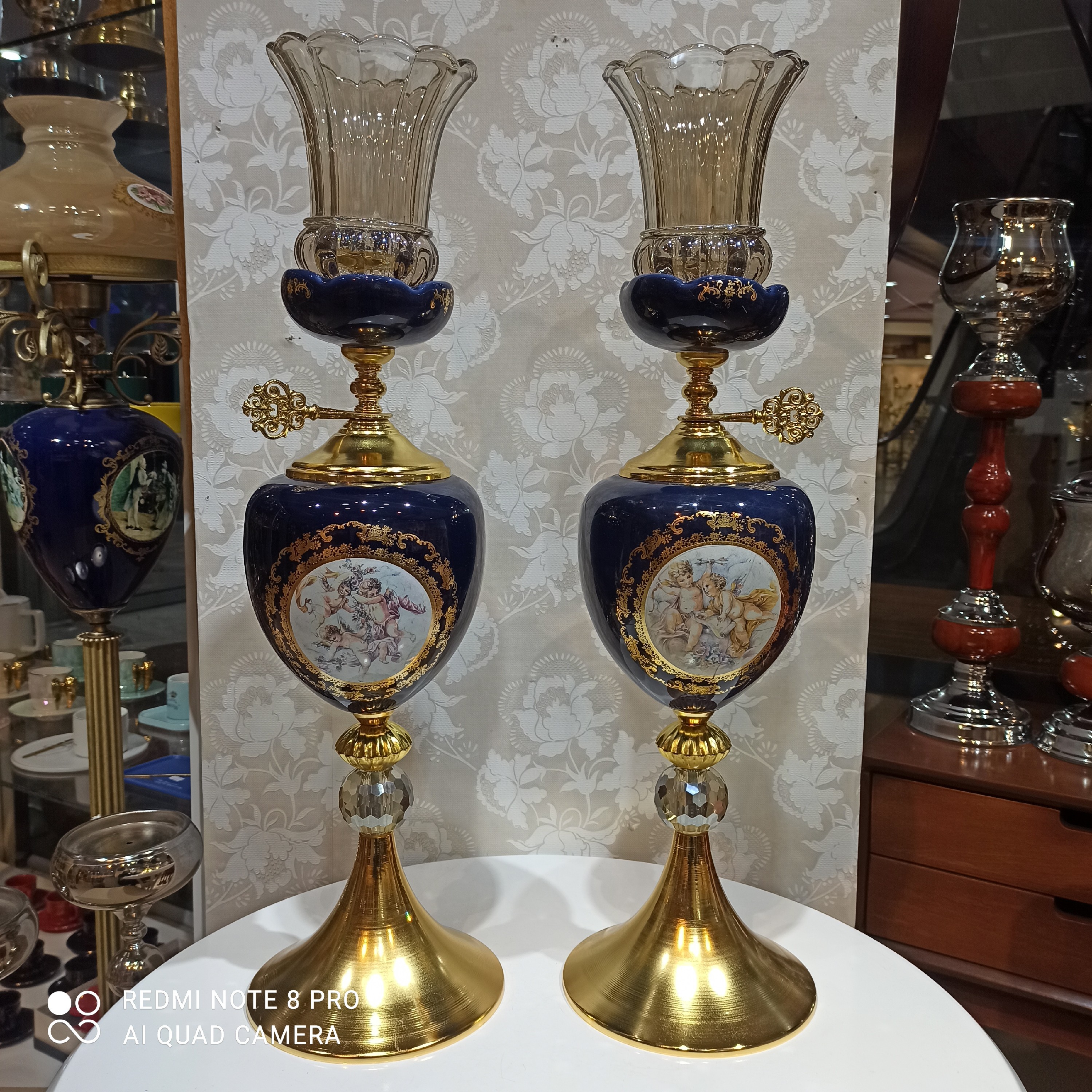شمعدانی  شمعدانی لاله شمعدانی رومیزی شمعدانی آنتیک