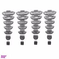 سرب بالانس لاستیک سامکو مدل گیره‌ ای کد YP-5-35GR مجموعه 28 عددی