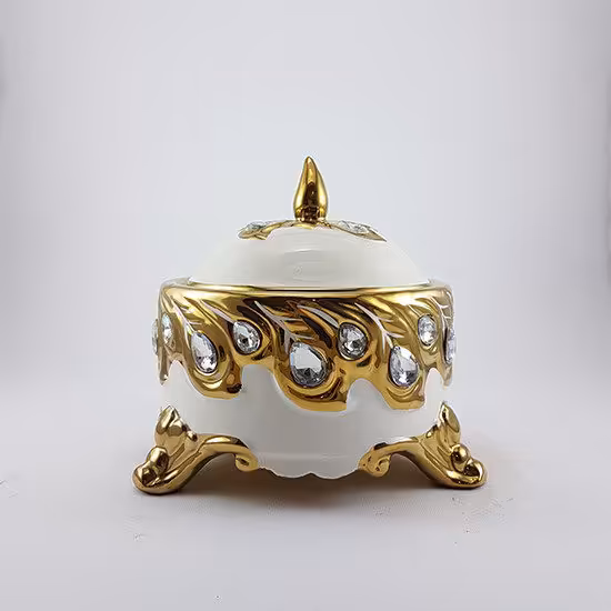 شکلات خوری سرامیکی طلایی یونیک کد 1681-1