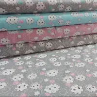 پارچه ملحفه کودک طوبی ملافه طرح ابر 