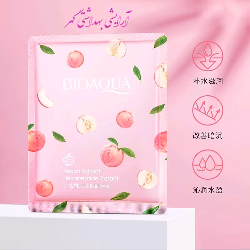 ماسک ورقه ای صورت هلو بیوآکوا (BIOAQUA)