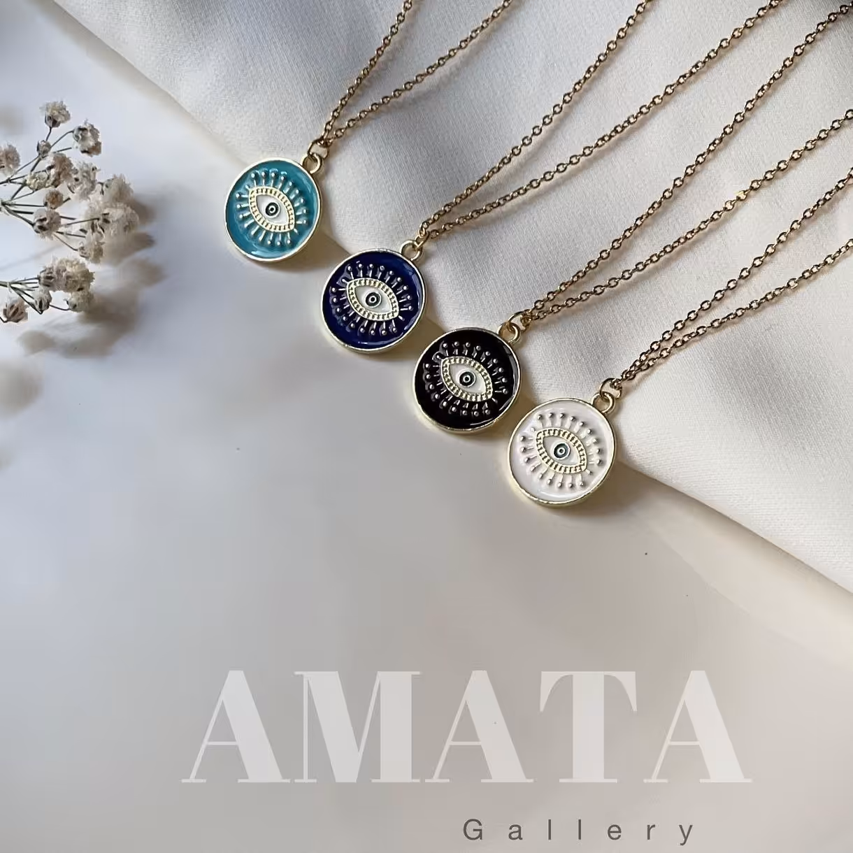 گردنبند چشمنظر  سکه ای