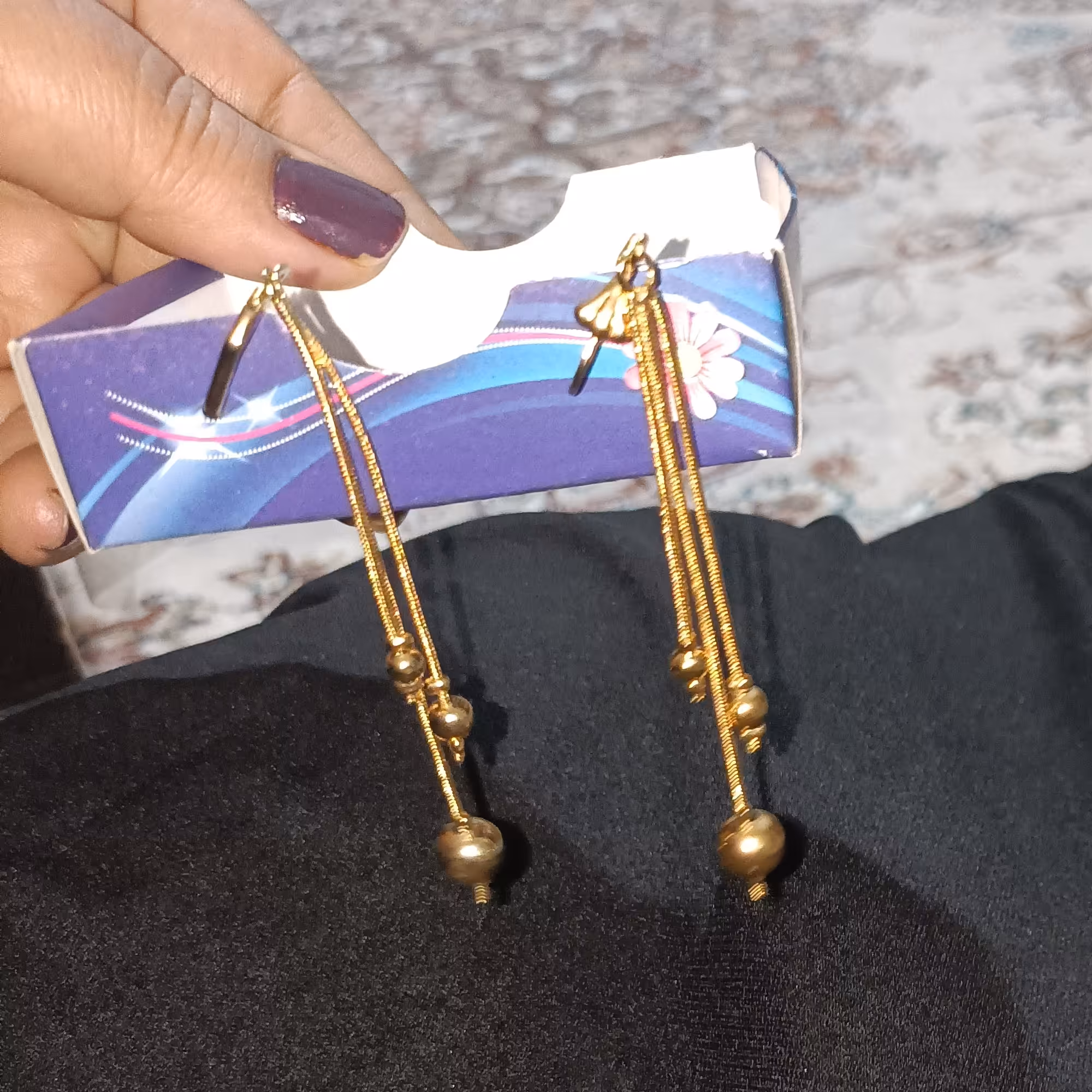 گوشواره طرح طلاآویز