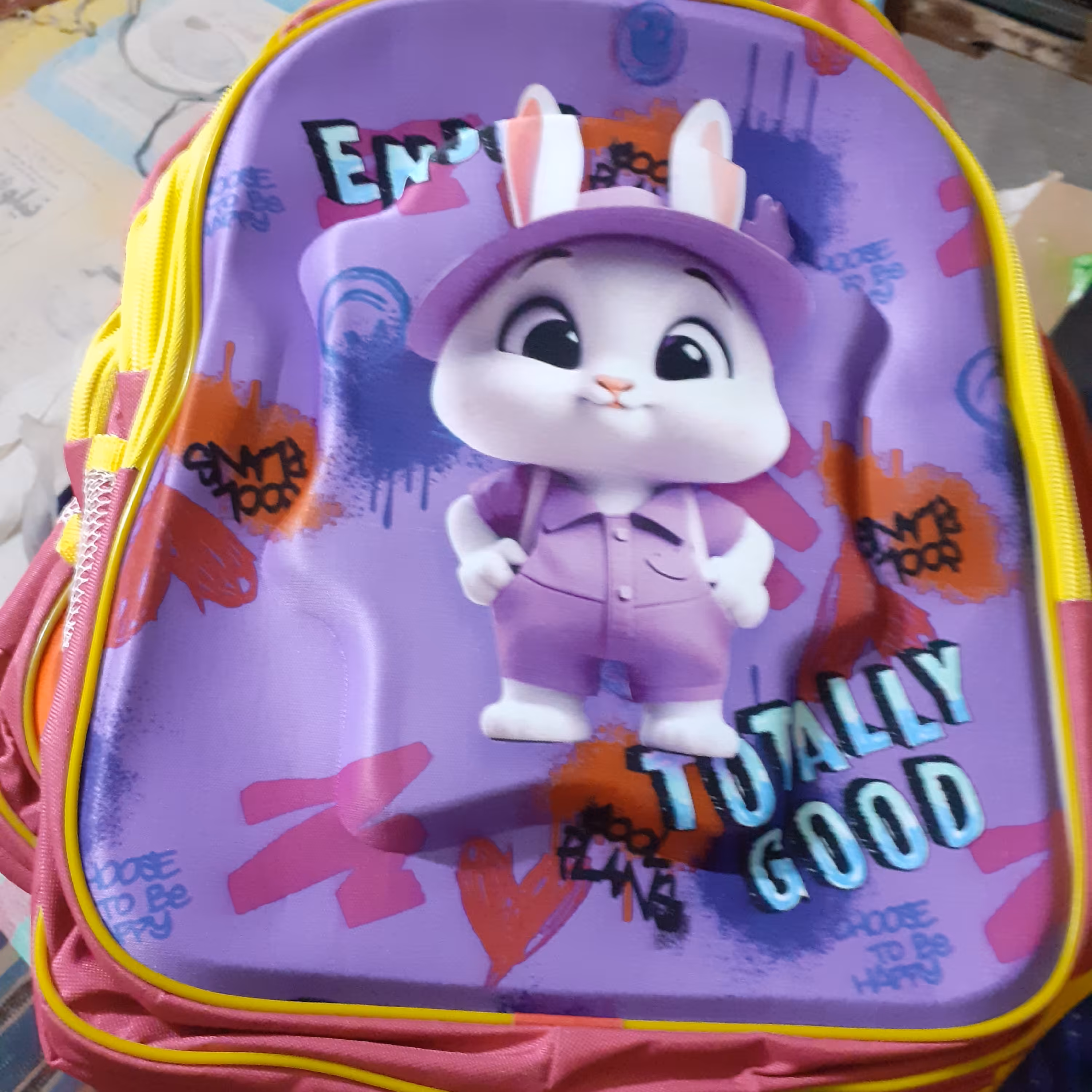 کیف مدرسه با طرح خرگوش کوچولو