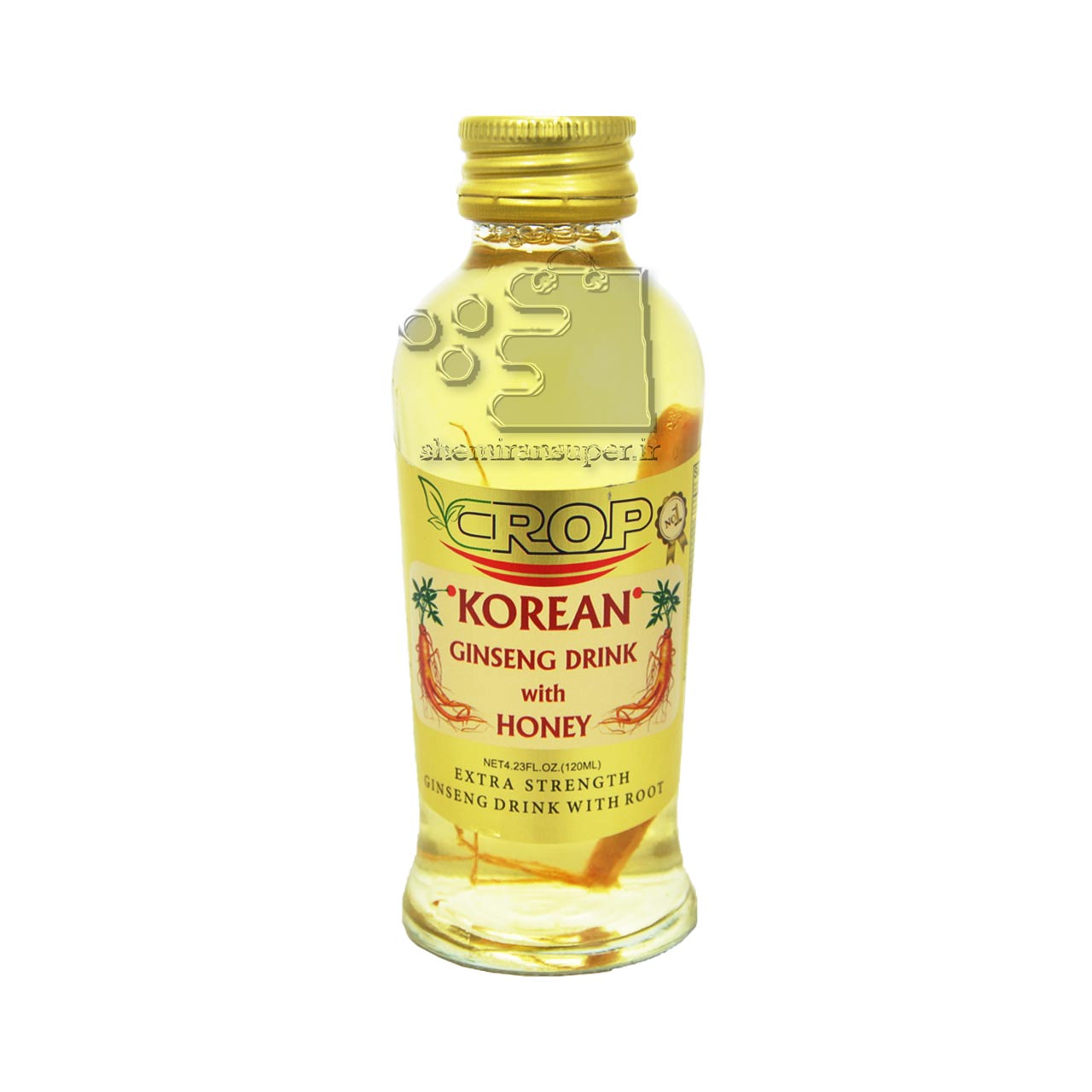 نوشیدنی جینسینگ و عسل ( با ریشه ) 120 میل کراپ - crop
