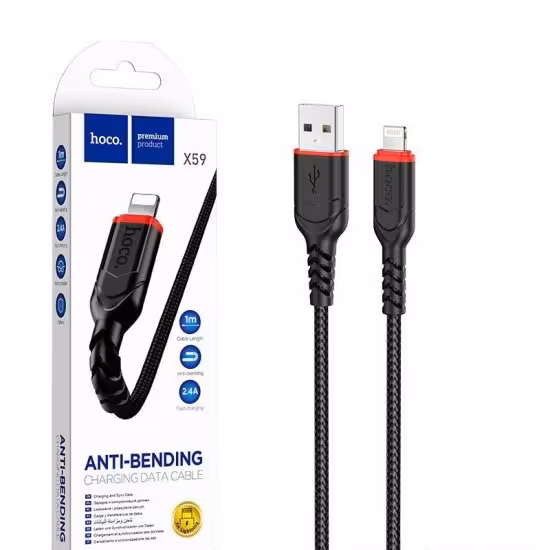 کابل آیفون (lightning) طول 1 متر هوکو (hoco) مدل X59

