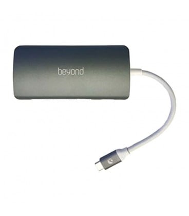 هاب 4 پورت Type C به USB همراه پورت LAN و درگاه کارت حافظه بیاند BA-495