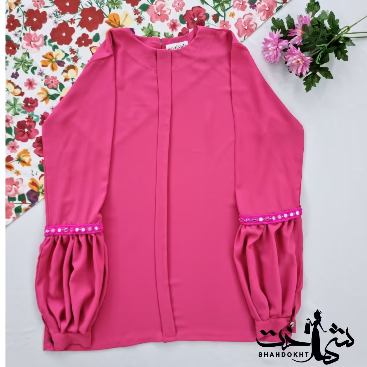 شومیز سرخابی مجلسی و خنک با یک رنگ خاص