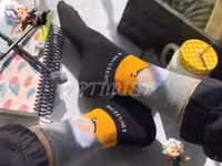 جوراب انیشتن ساقدار نخ پنبه فری سایز