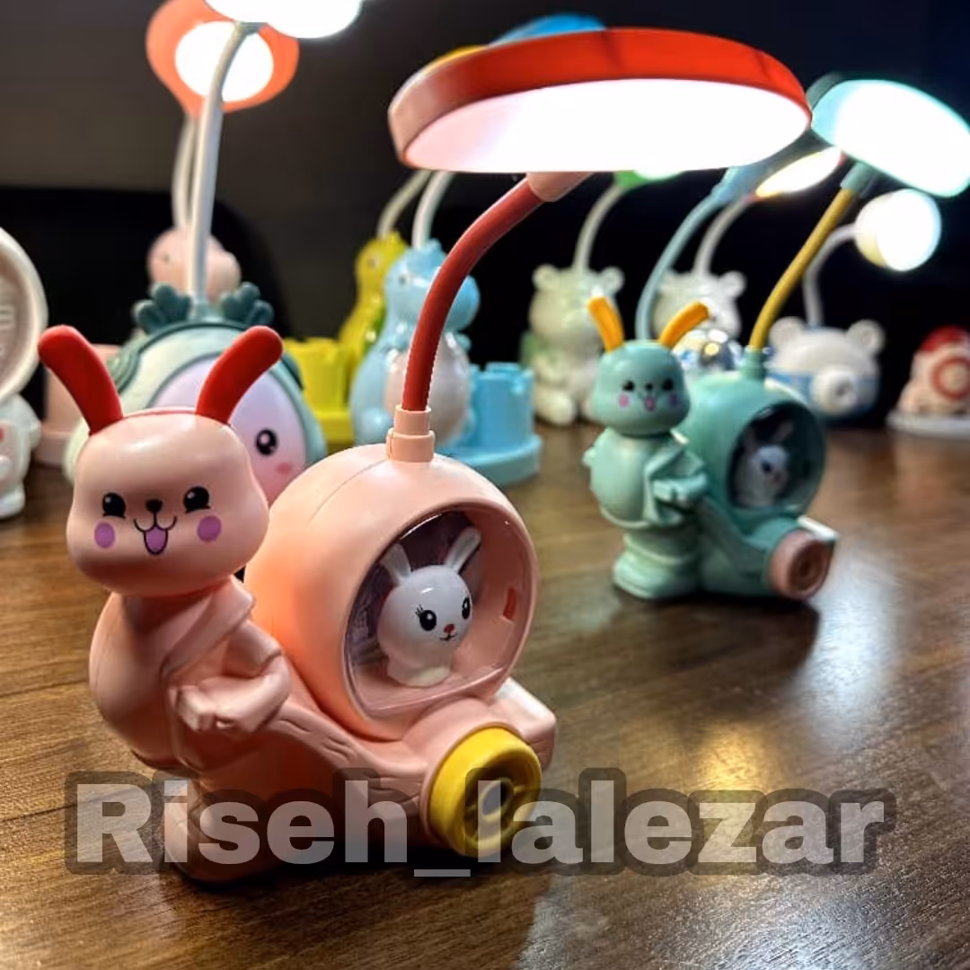 چراغ مطالعه و چراغ خواب تراش دار  شارژی طرح خرگوش