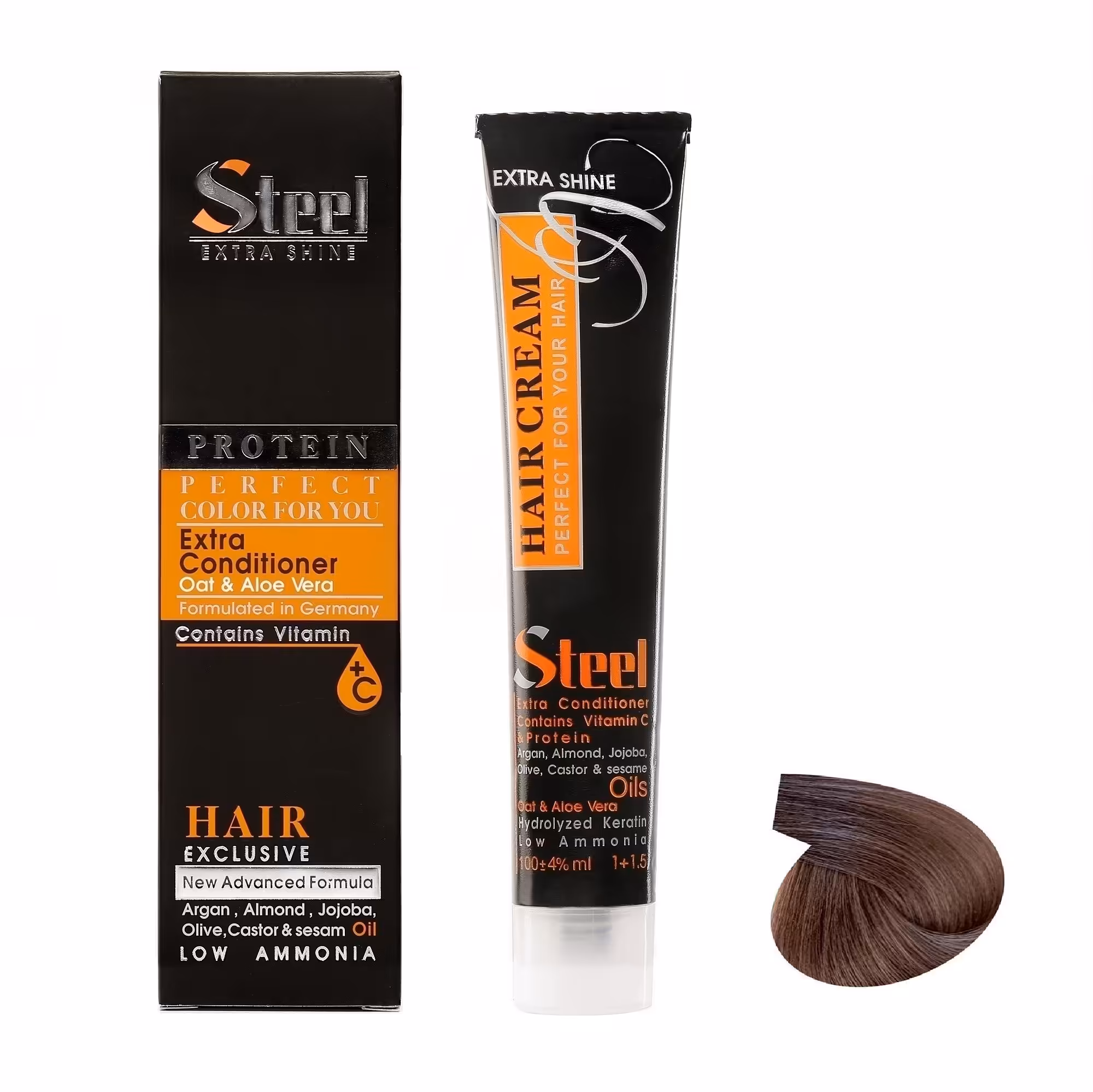 رنگ مو استیل شماره 7.31 حجم 100 میلی لیتر رنگ بلوند شنی مدیترانه ایی