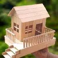 ماکت خانه باچوب بستنی درمدلای مختلف