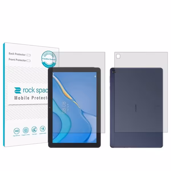 گلس صفحه نمایش و پشت تبلت هوآوی C3 9.7 مدل نانو هیدروژل شفاف برند راک اسپیس کد LL