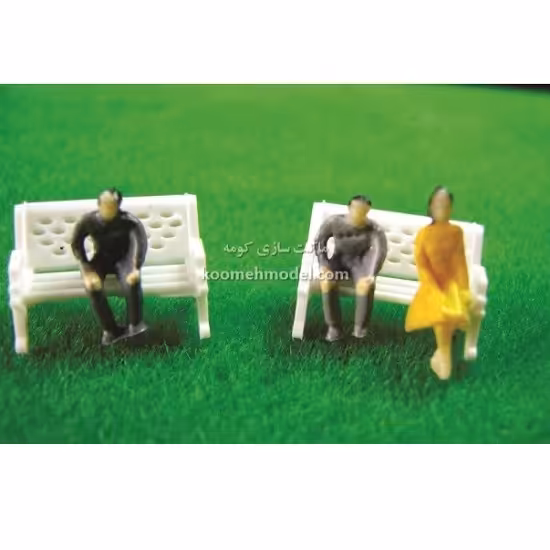 پرسوناژ آدمک رنگی نشسته کومه مقیاس 1/75 کد 814