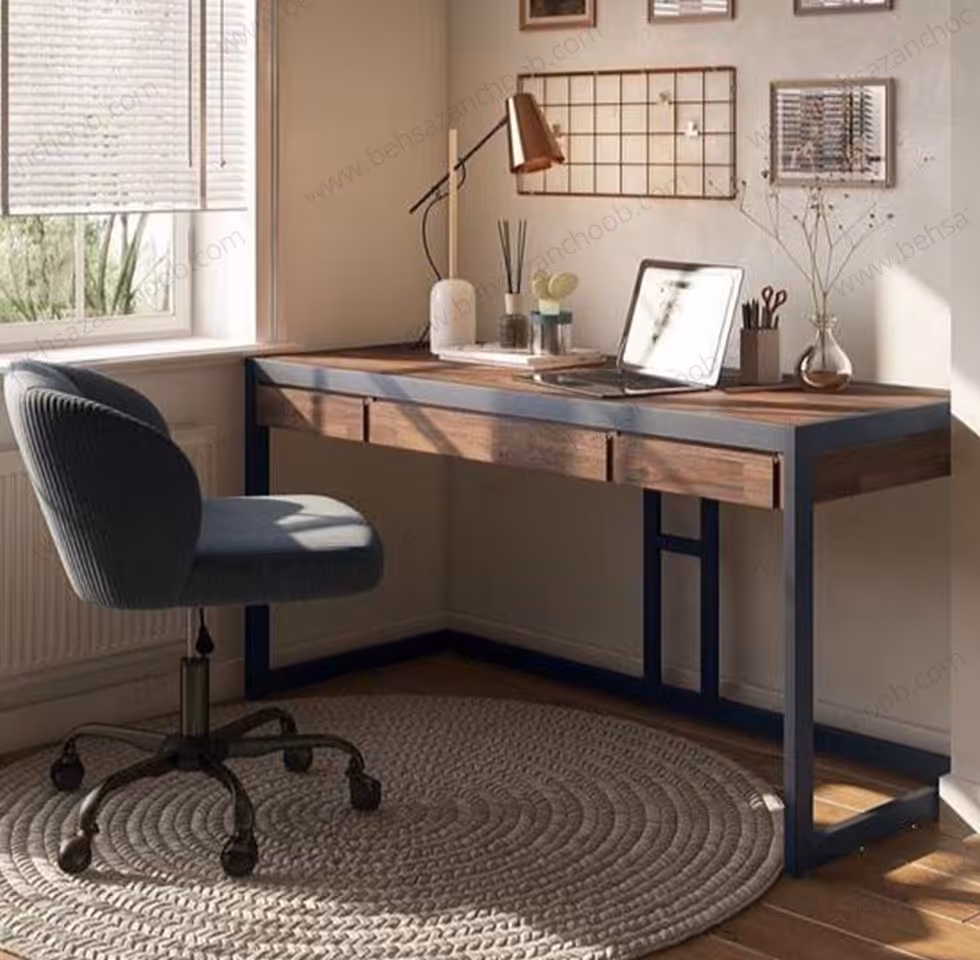 میزتحریر تمام چوب، فلزی T103