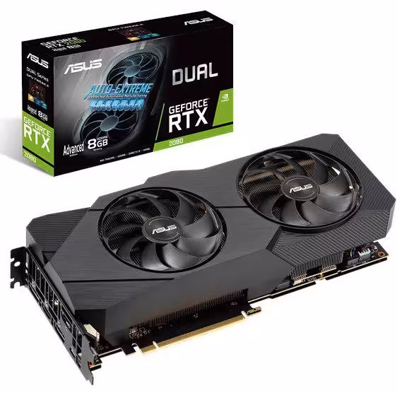 کارت گرافیک ایسوس مدل DUAL-RTX2080-A8G-EVO با حافظه 8 گیگابایت
