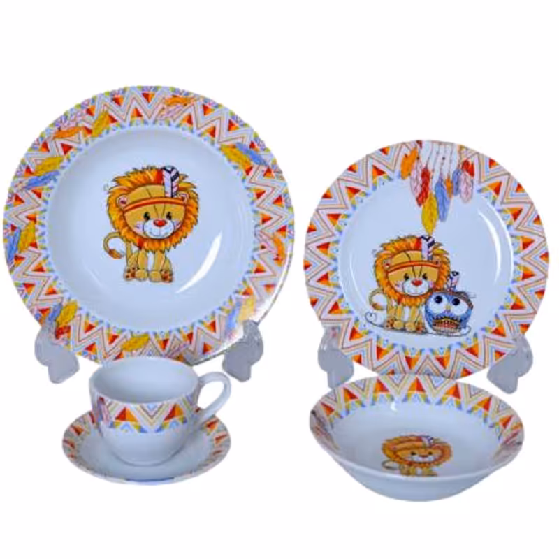 سرویس غذا خوری 5 پارچه کودک چینی