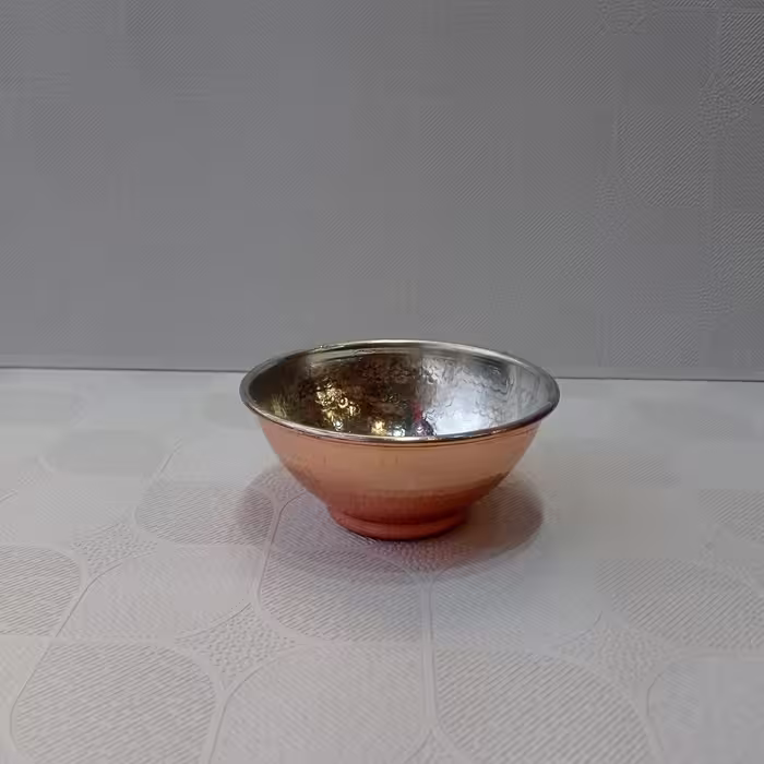 پیاله مسی سایز 2طرح جدید(قطر 12)