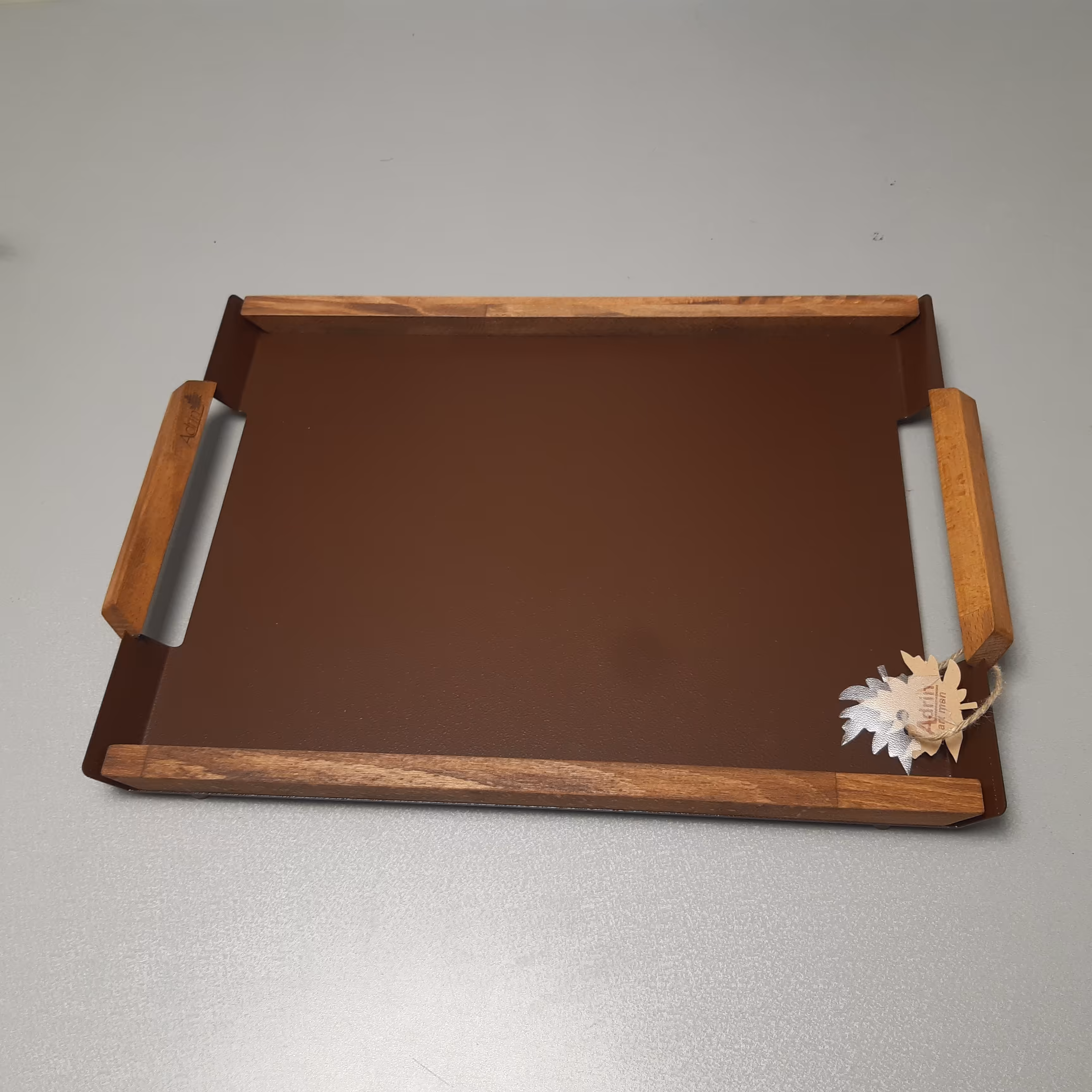 سینی آسا گالری مدل آدرین قهوه ای کد 2-11370