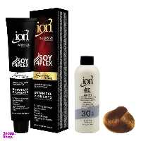 رنگ مو آیون (Ion) شماره 67 حجم 120 میلی‌لیتر رنگ بلوند شکلاتی تیره + اکسیدان نه درصدی حجم 180 میلی‌لیتر