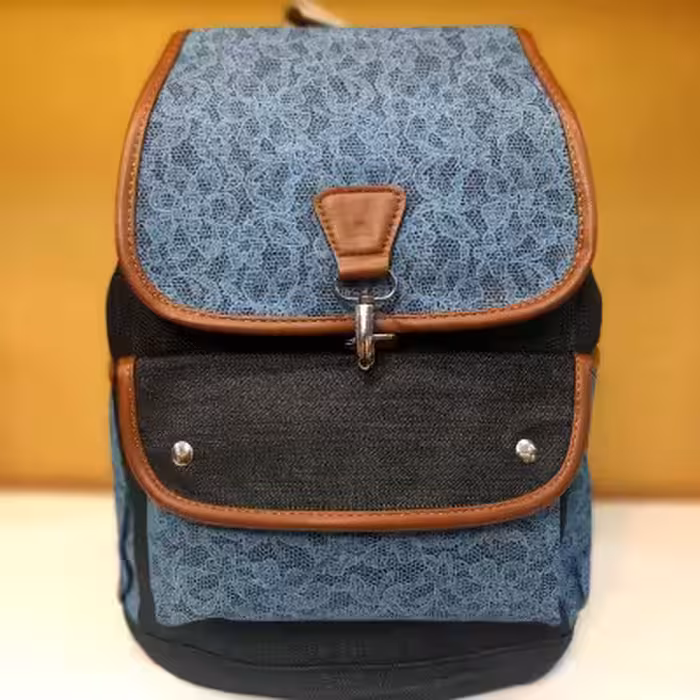 کوله پشتی جین ذغالی