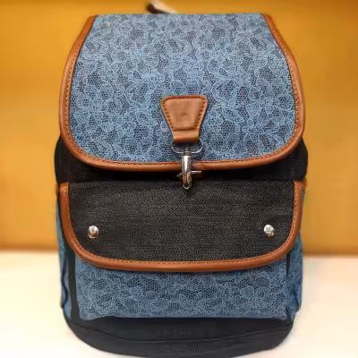 کوله پشتی جین ذغالی