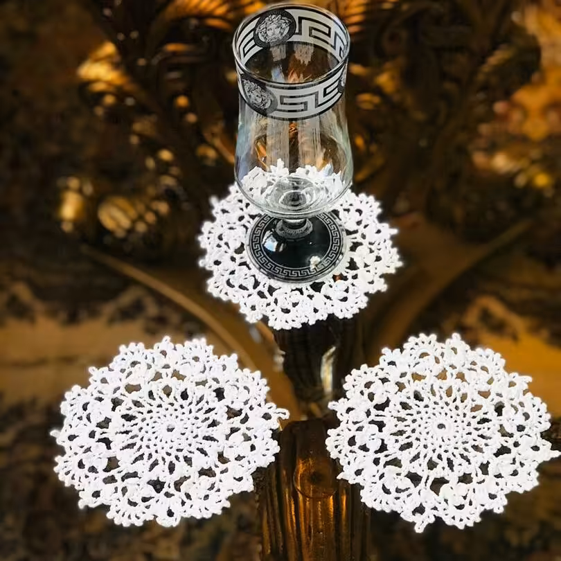 زیر لیوانی طرح گل