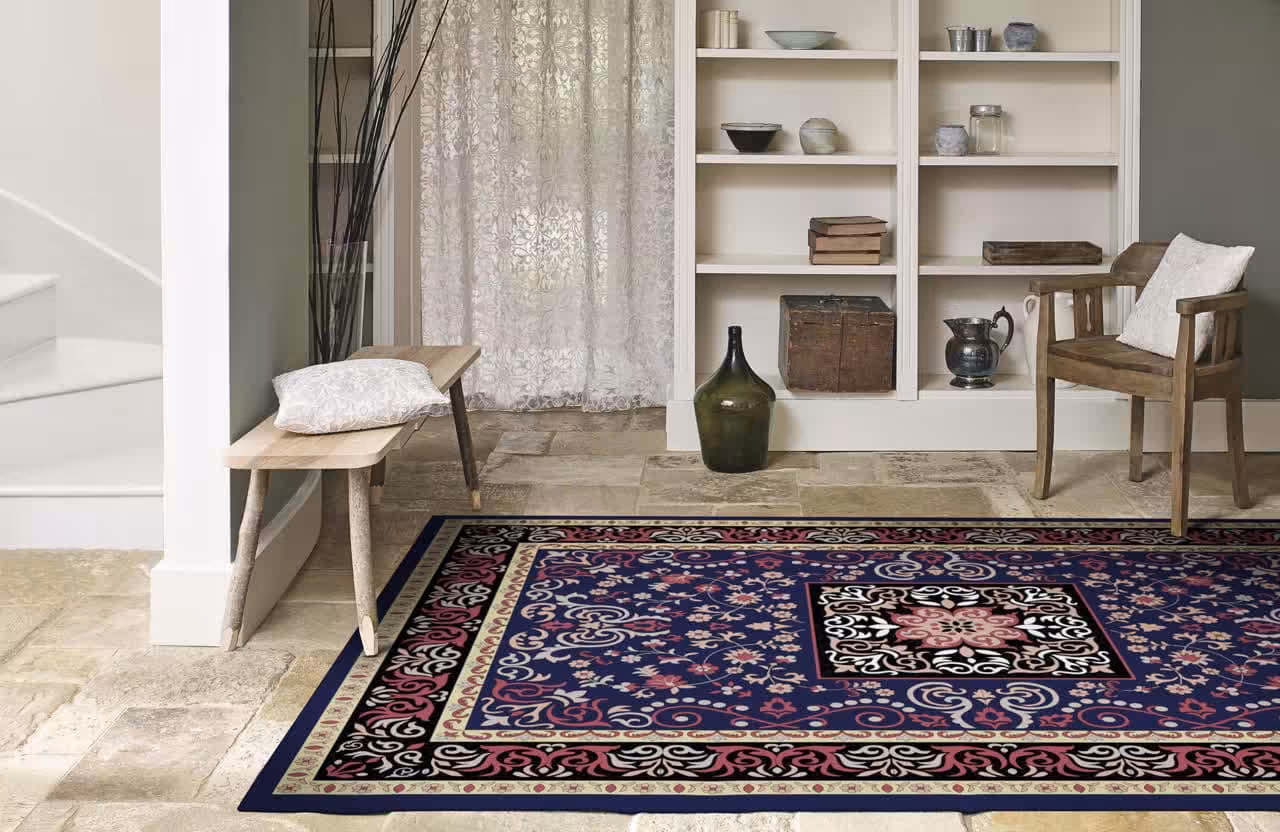روفرشی کشدار ضد اب مخمل شانل ابریشم کد 100R سایز 18 متری