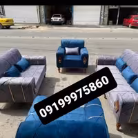 تولیدی مبل راحتی اسکارلت پایه خراطی 