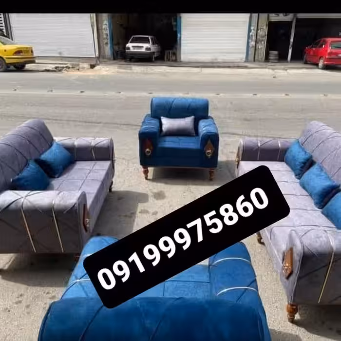 تولیدی مبل راحتی اسکارلت پایه خراطی 