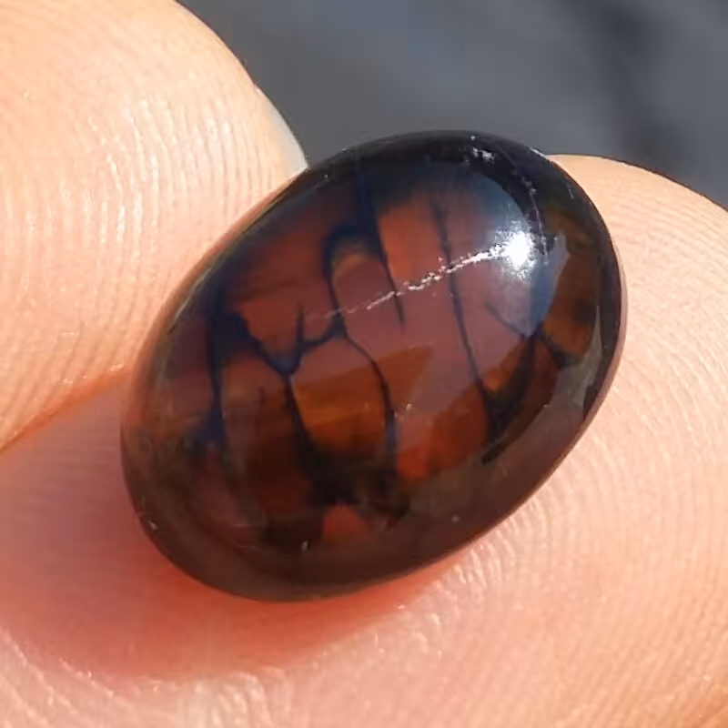 نگین دراگون یا تخم اژدها بسیار خوش رنگ و طرح کد 11735