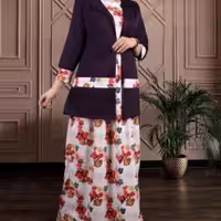 سارافون زنانه کرپ مدل کت سارافون الیسا 5906