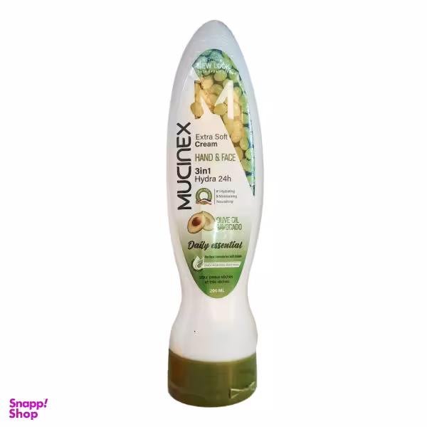 کرم مرطوب کننده ماسینکس (Mucinex) مدل روغن زیتون و آووکادو حجم 200 میلی‌لیتر