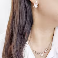 نیمست مروارید دار طرح جواهر کد 11232