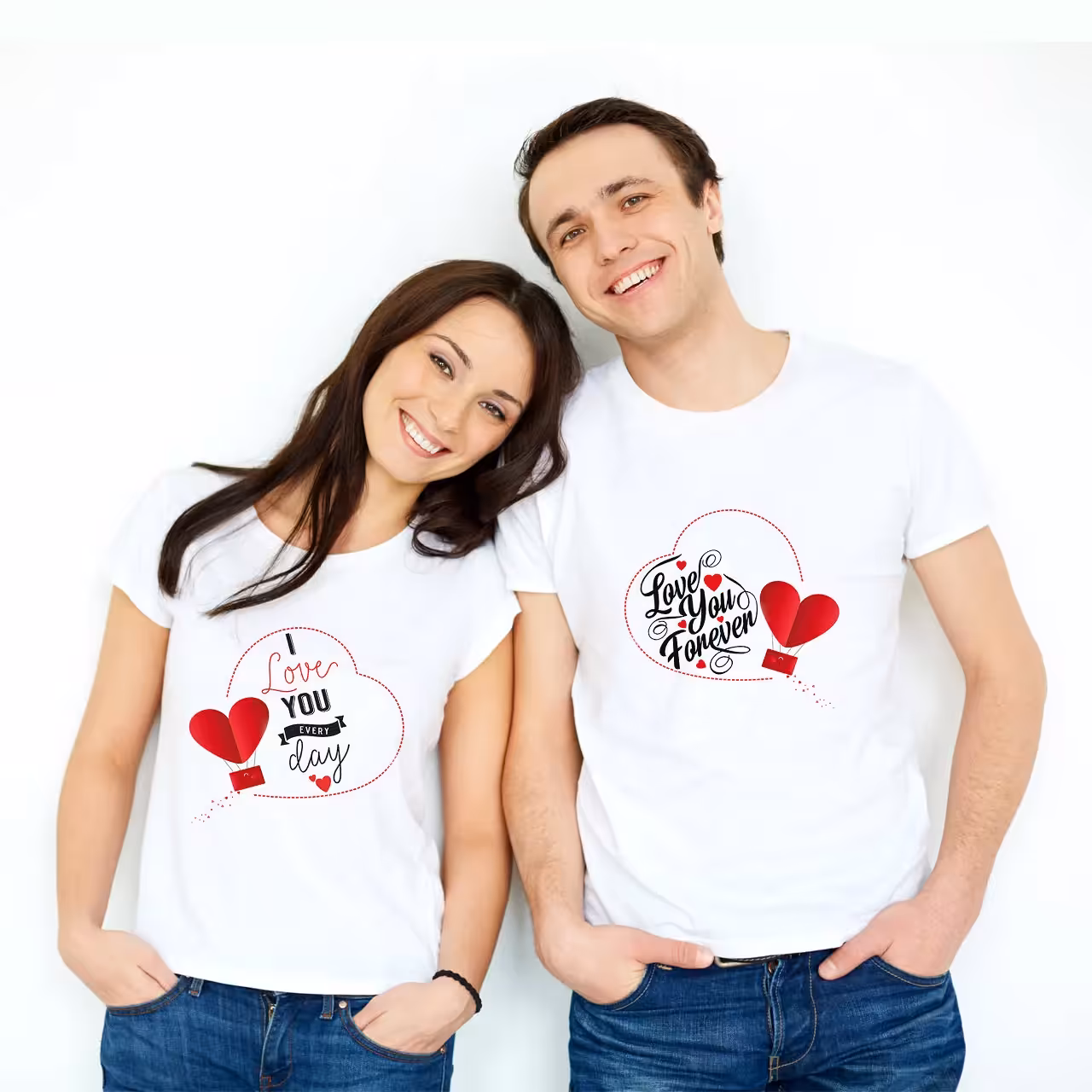 تیشرت ست I love You Forever مدل A 25