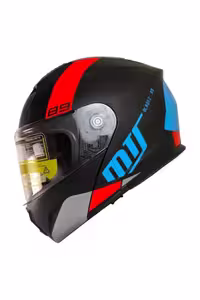 کلاه کاسکت موتورسیکلت چند رنگ موتور 966 Wx89 Jaw ایمنی مشکی Red Blue را باز کرد ام تی اس MTS