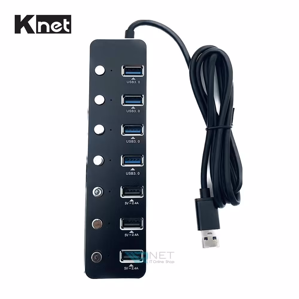 هاب 7 پورت USB0.3 کی نت مدل K-net H10