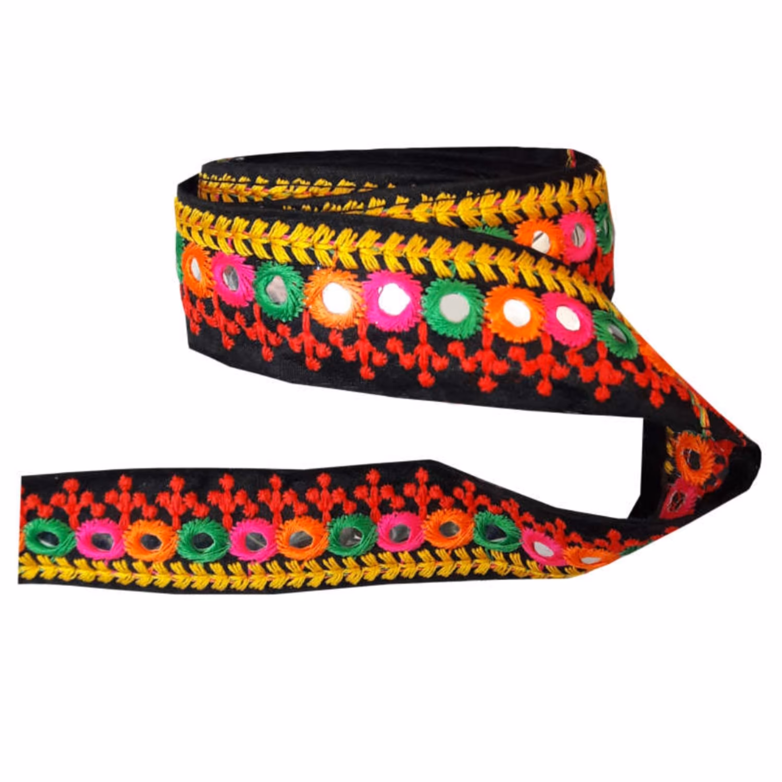 نوار یراق تزیینی  مدل 004مناسب برای انواع لباس مانتو وشال و روسری و کوسن متری 45000