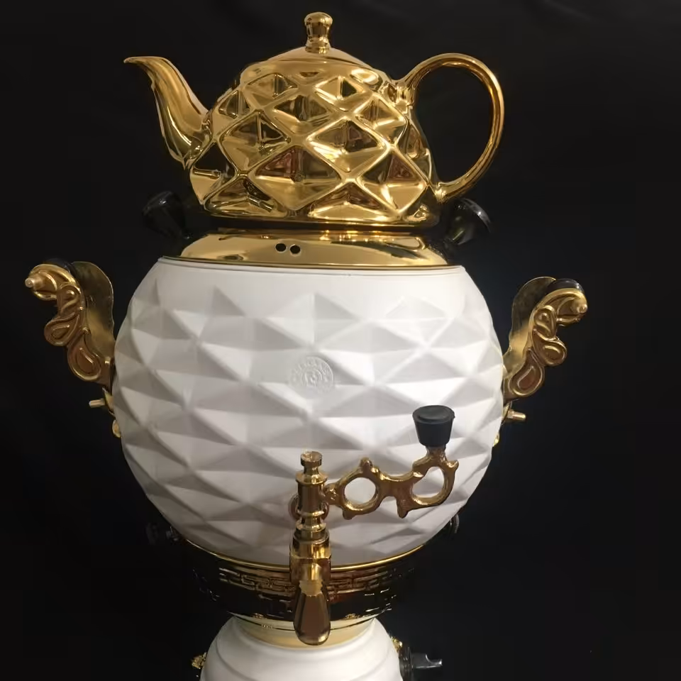 سماور مشبک سفید 