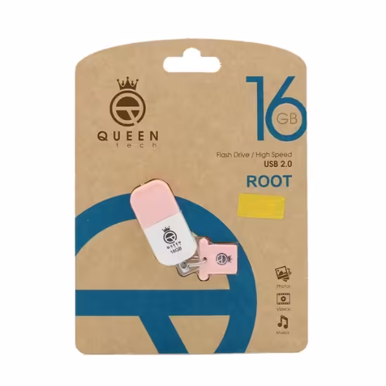 فلش مموری کوئین تک مدل Root USB2.0 ظرفیت 16 گیگابایت