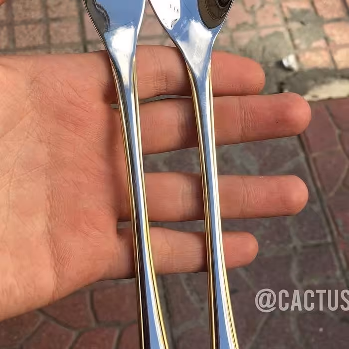 سرویس قاشق چنگال 30نفره سیلور طلا نیکولاس کد330